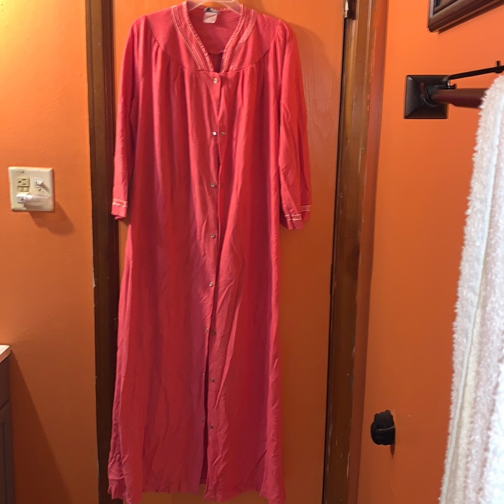 APPEL Housedress front snaps for closure w/ pocket. Size XL